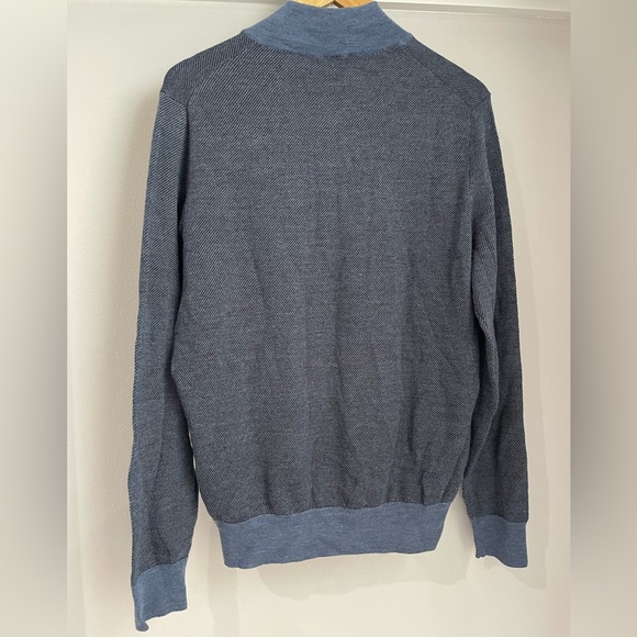 CANALI Italian High-Neck Zip Pullover Jumper - Size 50 - Picture 5 of 6